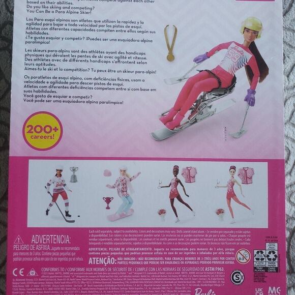 You can be anything articulated para alpine skier fashionista barbie nib - Picture 3 of 4